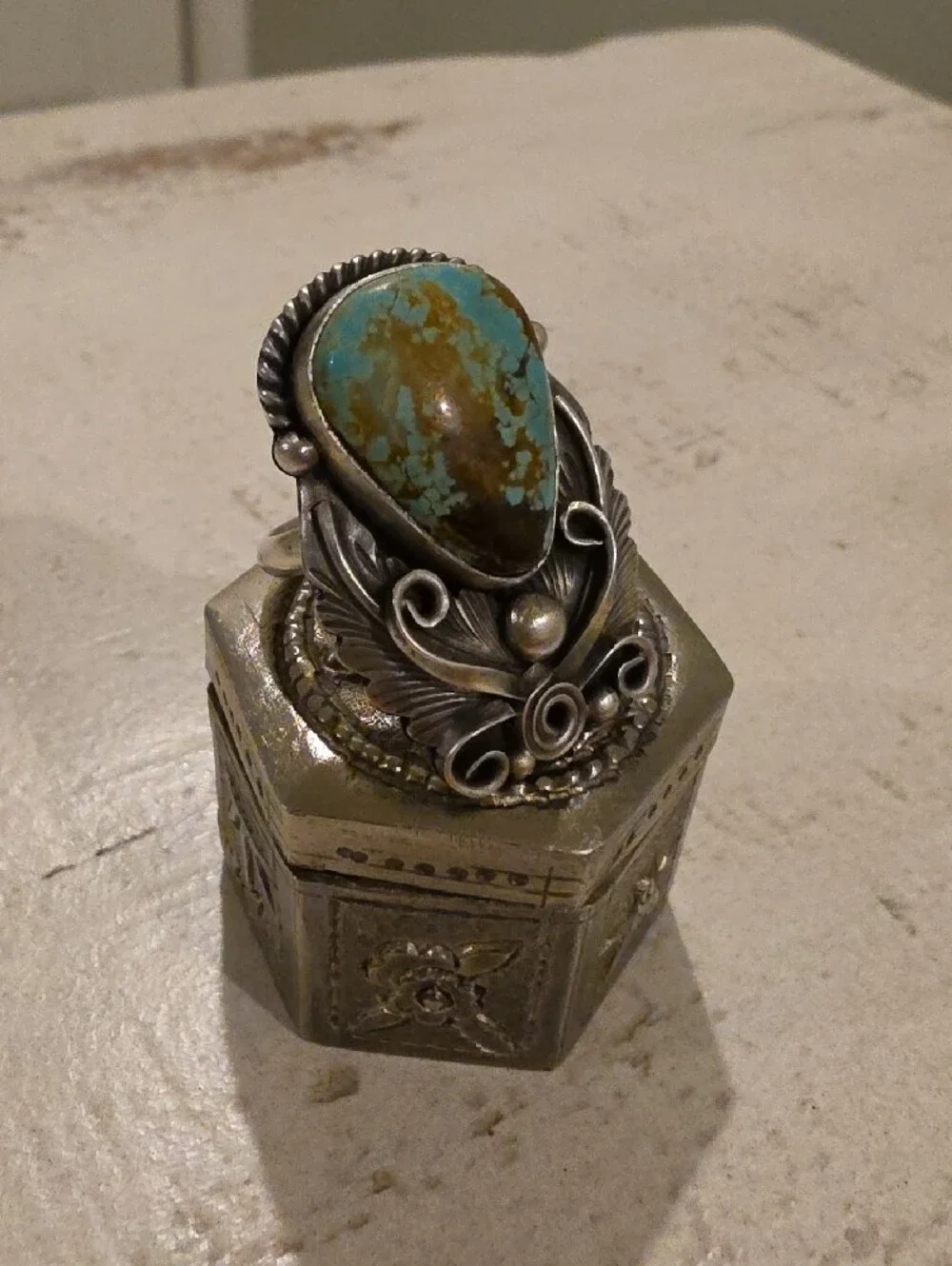Jimmy Lee RoystonTurquoise Sterling Silver Ring!